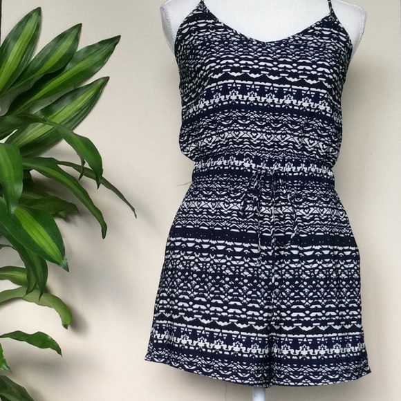 Blue and white Romper Sz. S - Picture 2 of 8